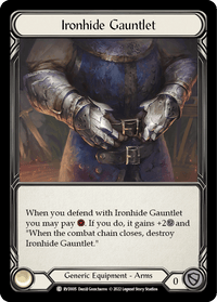 Ironhide Gauntlet [RVD005] (Classic Battles: Rhinar vs Dorinthea) Rainbow Foil - POKÉ JEUX