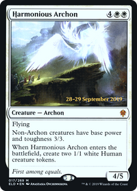 Harmonious Archon [Throne of Eldraine Prerelease Promos]