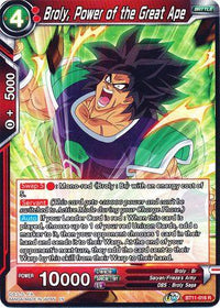 Broly, Power of the Great Ape (BT11-016) [Vermilion Bloodline] - POKÉ JEUX