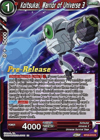 Koitsukai, Warrior of Universe 3 (BT20-015) [Power Absorbed Prerelease Promos] - POKÉ JEUX