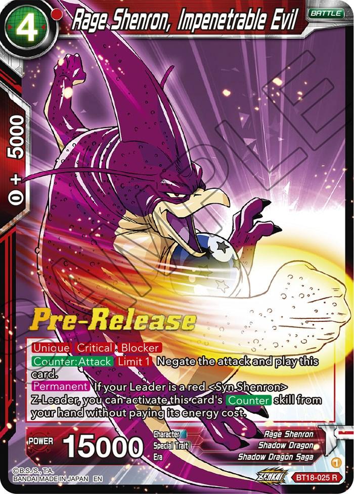 Rage Shenron, Impenetrable Evil (BT18-025) [Dawn of the Z-Legends Prerelease Promos] - POKÉ JEUX