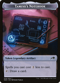 Tamiyo's Notebook (NEO-016) - Kamigawa: Neon Dynasty Tokens Foil