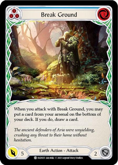 Break Ground (Blue) [OLD025] (Tales of Aria Oldhim Blitz Deck) 1st Edition Normal - POKÉ JEUX