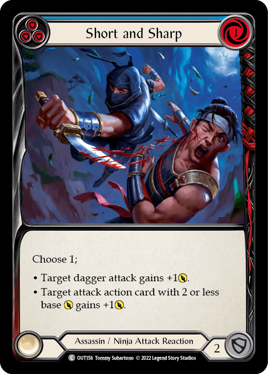 Short and Sharp (Blue) [OUT156] (Outsiders) Rainbow Foil - POKÉ JEUX