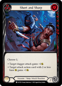 Short and Sharp (Blue) [OUT156] (Outsiders) Rainbow Foil - POKÉ JEUX