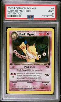 DARK HYPNO-HOLO #9 1st Edition PSA 9 Cert #73198706
