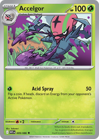 Accelgor (Poke Ball Pattern) (9/086) - SV White Flare Holofoil