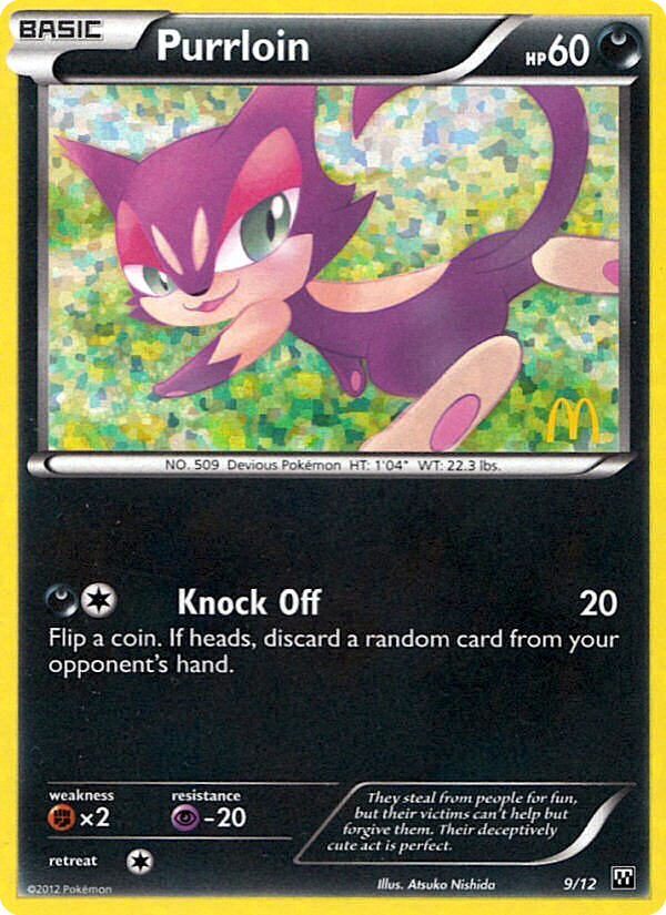 Purrloin (#) (1) - BW Trainer Kit Excadrill & Zoroark
