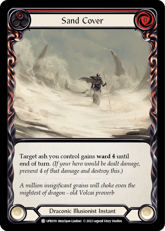 Sand Cover (Red) [UPR039] (Uprising) Rainbow Foil - POKÉ JEUX
