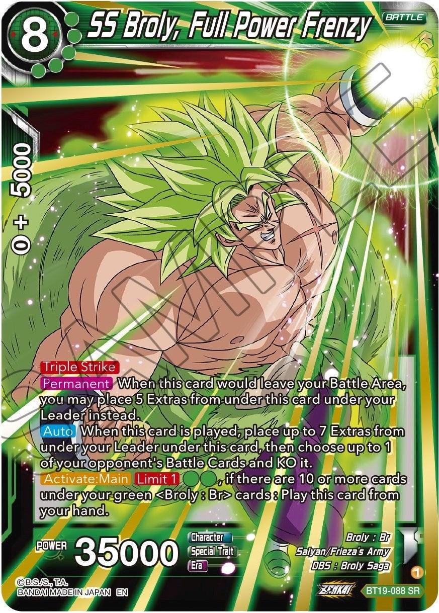 SS Broly, Full Power Frenzy (BT19-088) [Fighter's Ambition] - POKÉ JEUX
