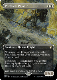 Puresteel Paladin (Borderless Alternate Art) [Commander Masters]