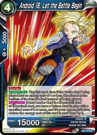 Android 18, Let the Battle Begin (EB1-20) [Battle Evolution Booster] - POKÉ JEUX