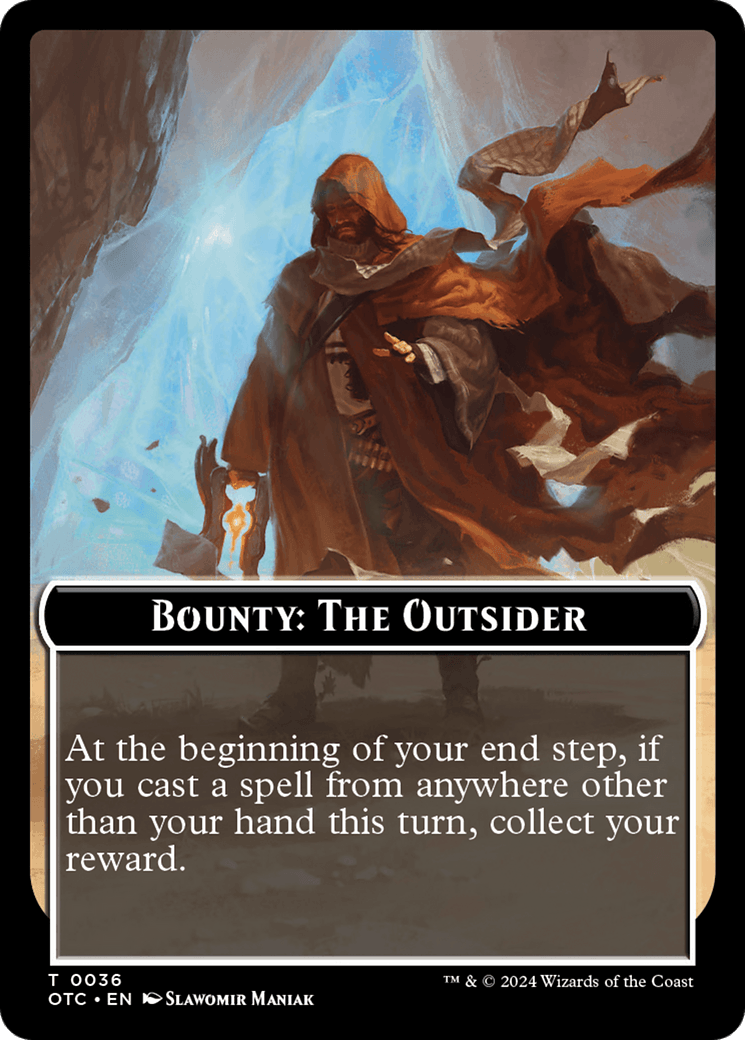 Bounty: The Outsider // Bounty Rules Double-Sided Token [Outlaws of Thunder Junction Commander Tokens] - POKÉ JEUX
