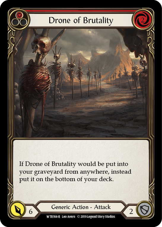 Drone of Brutality (Red) [WTR164-R] (Welcome to Rathe) Alpha Print Normal - POKÉ JEUX