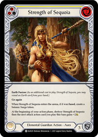 Strength of Sequoia (Yellow) [ELE029] (Tales of Aria) 1st Edition Rainbow Foil - POKÉ JEUX