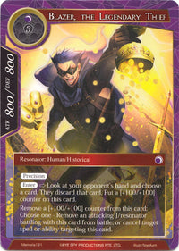 Blazer, le voleur légendaire (Memoria121) [Cartes Memoria Alice Origin] 