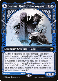 Cosima, God of the Voyage // The Omenkeel (Showcase) [Kaldheim]