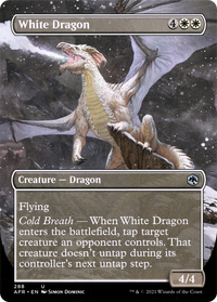 White Dragon (Borderless Alternate Art) [Dungeons & Dragons: Adventures in the Forgotten Realms]