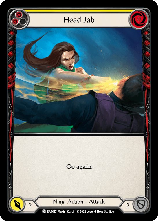 Head Jab (Yellow) [KAT017] (Outsiders Katsu Blitz Deck) - POKÉ JEUX