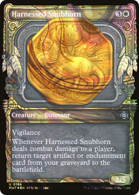 Harnessed Snubhorn (Showcase Halo Foil) [March of the Machine: The Aftermath]