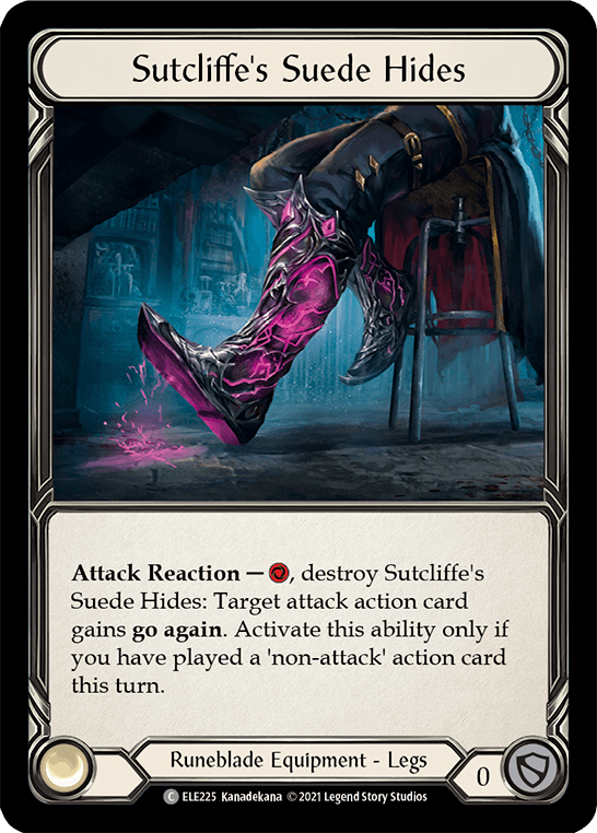 Sutcliffe's Suede Hides [ELE225] (Tales of Aria) 1st Edition Cold Foil - POKÉ JEUX