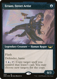 Errant, Street Artist (SNC-444) - Streets of New Capenna: (Showcase) Foil