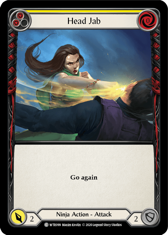 Head Jab (Yellow) [U-WTR099] (Welcome to Rathe Unlimited) Unlimited Rainbow Foil - POKÉ JEUX