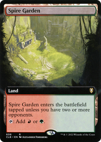 Spire Garden (Extended Art) [Commander Legends: Battle for Baldur's Gate]