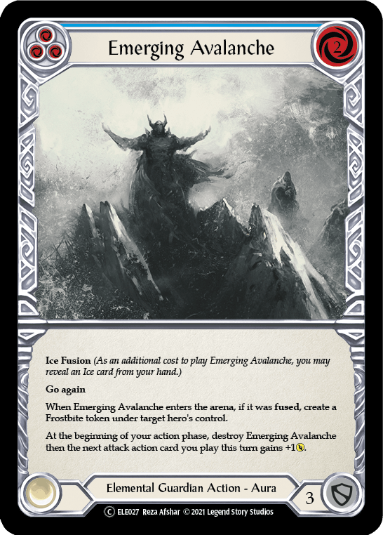 Emerging Avalanche (Blue) [U-ELE027] (Tales of Aria Unlimited) Unlimited Rainbow Foil - POKÉ JEUX
