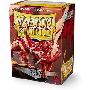 Sleeves: Dragon Shield: Matte Japanese: Ruby (Red) (60) (EN)