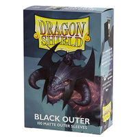 Sleeves: Dragon Shield: Outer Sleeves Matte: Black (100) (EN) (Special Order)