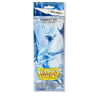 Sleeves: Dragon Shield: Perfect Fit: Sealable Inner Sleeves: Clear (100) (EN) (Special Order)
