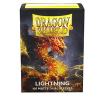 Sleeves: Dragon Shield: Matte DUAL: Lightning (Yellow) (100) (EN) (Special Order)