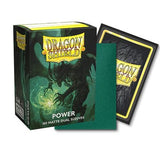 Sleeves: Dragon Shield: Matte DUAL: Power (Metallic Green) (100) (EN) (Special Order)