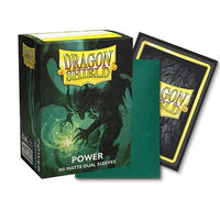 Sleeves: Dragon Shield: Matte DUAL: Power (Metallic Green) (100) (EN) (Special Order)