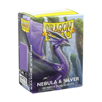Dragon Shield: Standard 100ct Matte duel Sleeves - Nebula & Silver