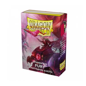 Sleeves: Dragon Shield: Matte Japanese DUAL: Fury Alaria Commonwealth Champion (Fuchsia) (60) (EN)