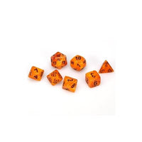 Dice: 7 pc: Vortex: Mini-Hedral: Orange / Black (EN) (Special Order)