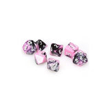 Dice: 7 pc: Gemini: Mini-Hedral:Black-Pink / White (EN) (Special Order)