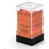 Dice: 7 pc: Translucent: Orange / White (EN) (Special Order)