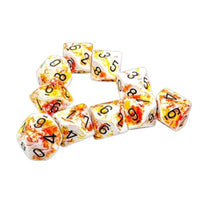 Dice: 10x D10: Brush Dice: Sunrise (EN) (Special Order)