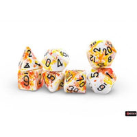 Dice: 7pc: Brush Dice: Polyhedral: Sunrise (EN) (Special Order)