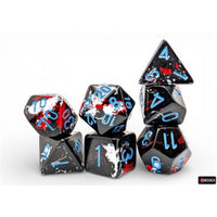 Dice: 7pc: Brush Dice: Polyhedral: Dark Side (EN) (Special Order)