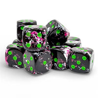 Dice: 12x D6: 16mm: Brush Dice: Paintball (EN) (Special Order)