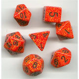 Dice: 7 pc: Speckled: Fire (EN) (Special Order)