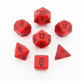Dice: 7 pc: Opaque: Red / Black (EN) (Special Order)