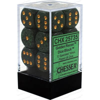 Dice: 12x D6: 16 mm: Speckled: Golden Recon (EN) (Special Order)
