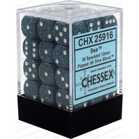 Dice: 36x D6: 12 mm: Speckled: Sea (EN) (Special Order)
