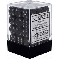 Dice: 36x D6: 12 mm: Speckled: Ninja (EN) (Special Order)