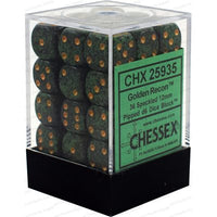 Dice: 36x D6: 12 mm: Speckled: Golden Recon (EN) (Special Order)